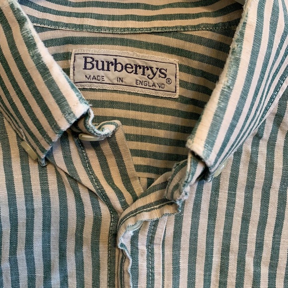 Vintage Burberrys button front shirt size 15/38 - Picture 2 of 5